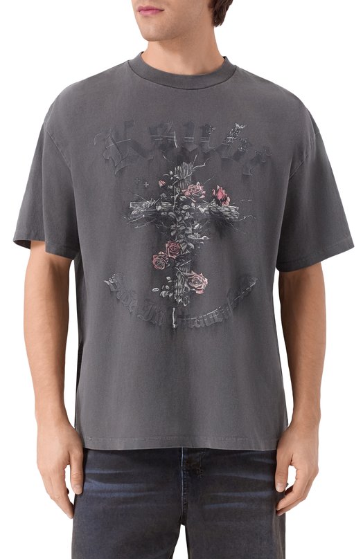 Хлопковая футболка Ksubi MFA25TE016 Серый  MFA25TE016 Фото 3