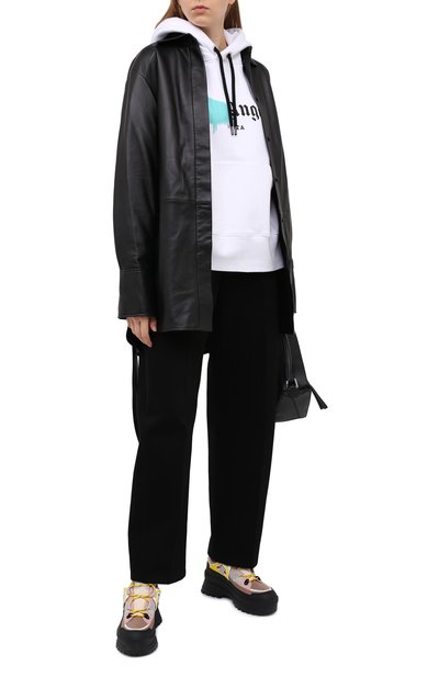 Хлопковое худи PALM ANGELS, арт. PWBB023F20FLE0010147, фото 2