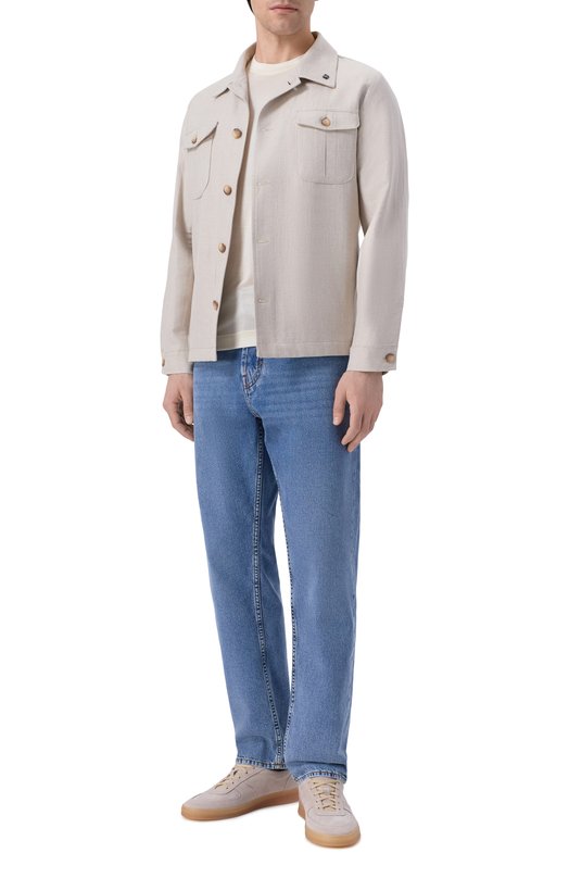 Куртка-рубашка изо льна и хлопка Gran Sasso 78174/57000 Бежевый  78174/57000 Фото 2