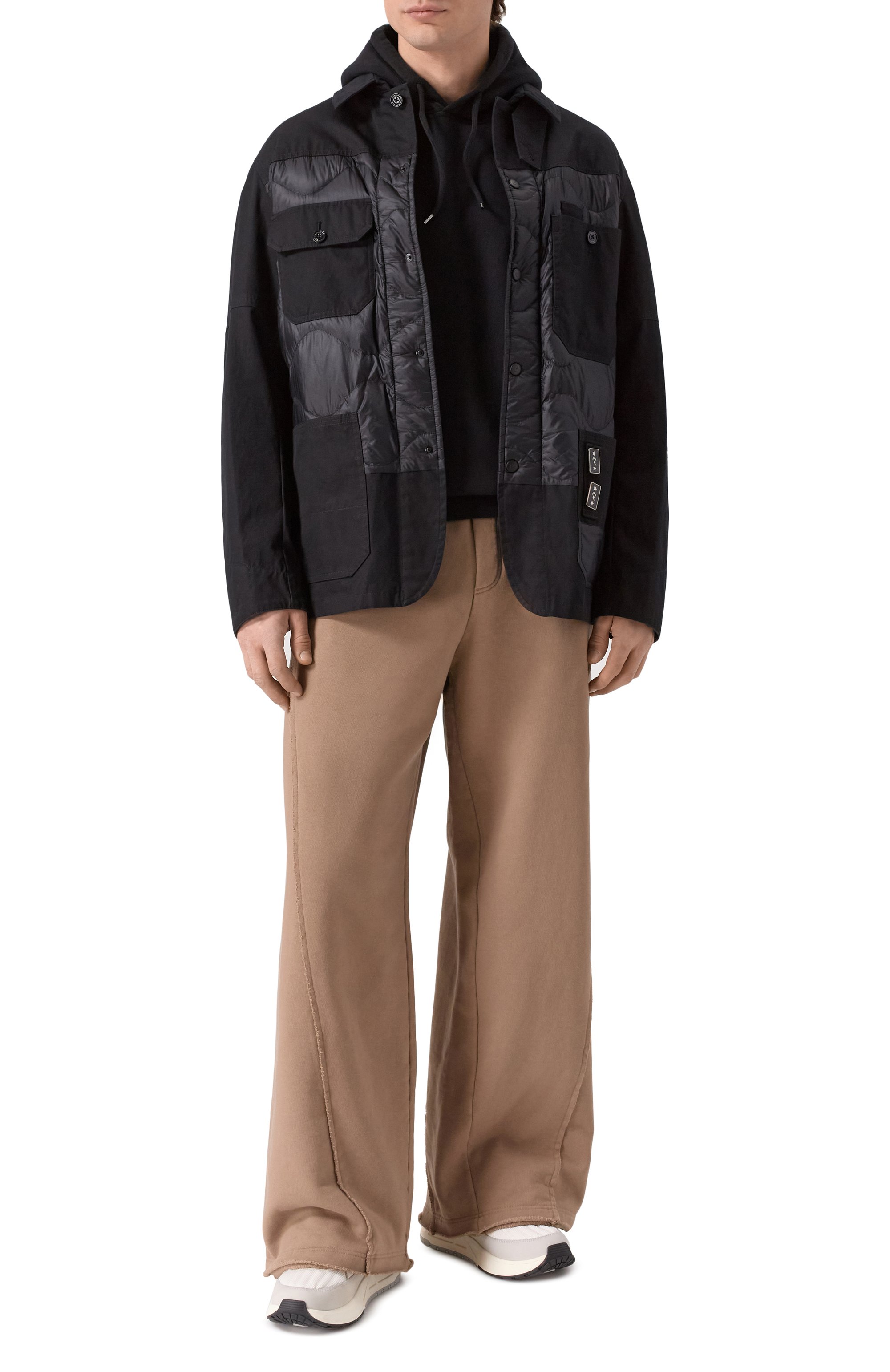 Комбинированные кроссовки kick off OFF-WHITE, арт. 0MIA283F23FAB0010146, фото 2