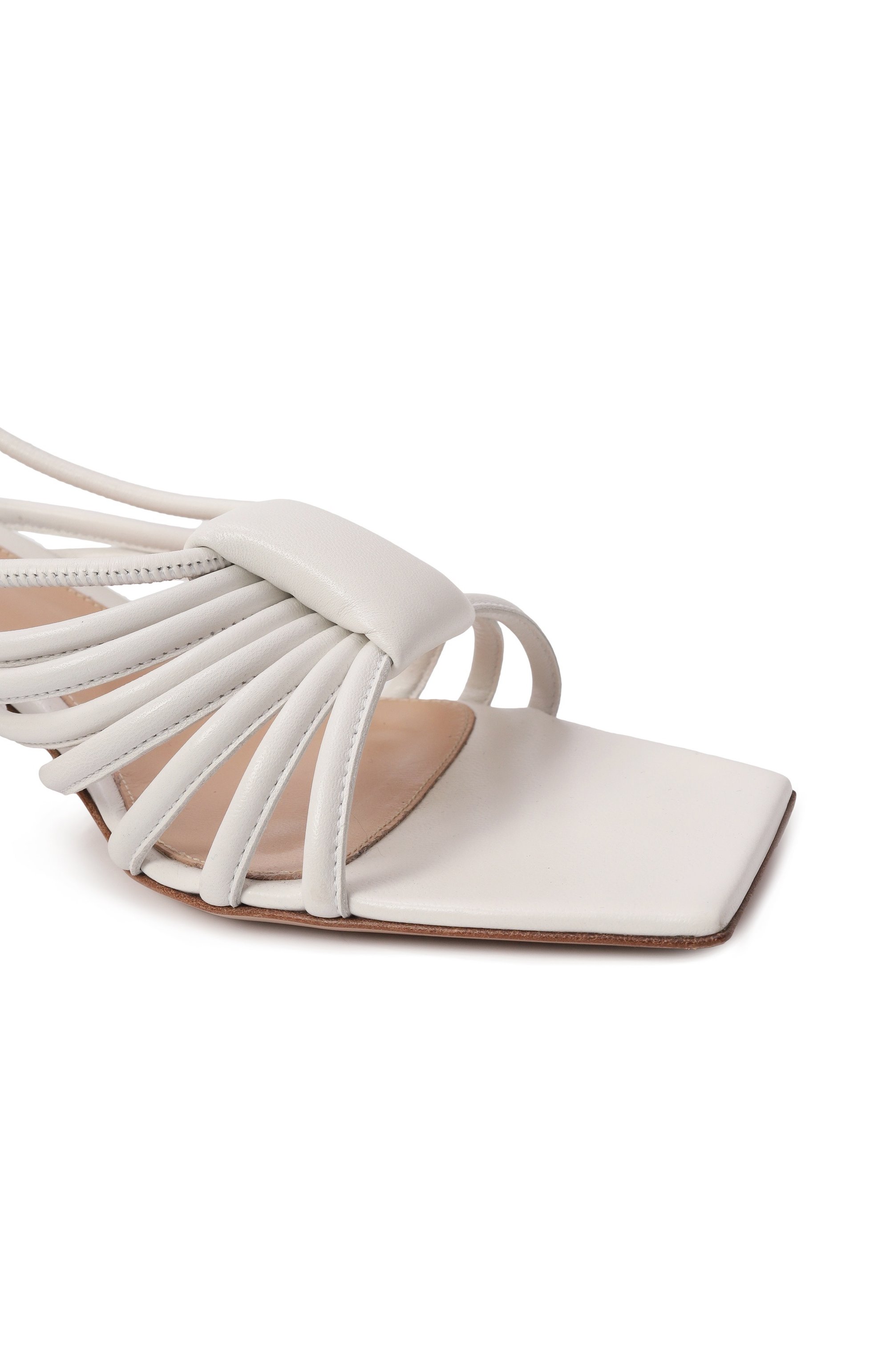 Кожаные босоножки hellen GIANVITO ROSSI, арт. G32486.55RIC.NAPBIAN, фото 7