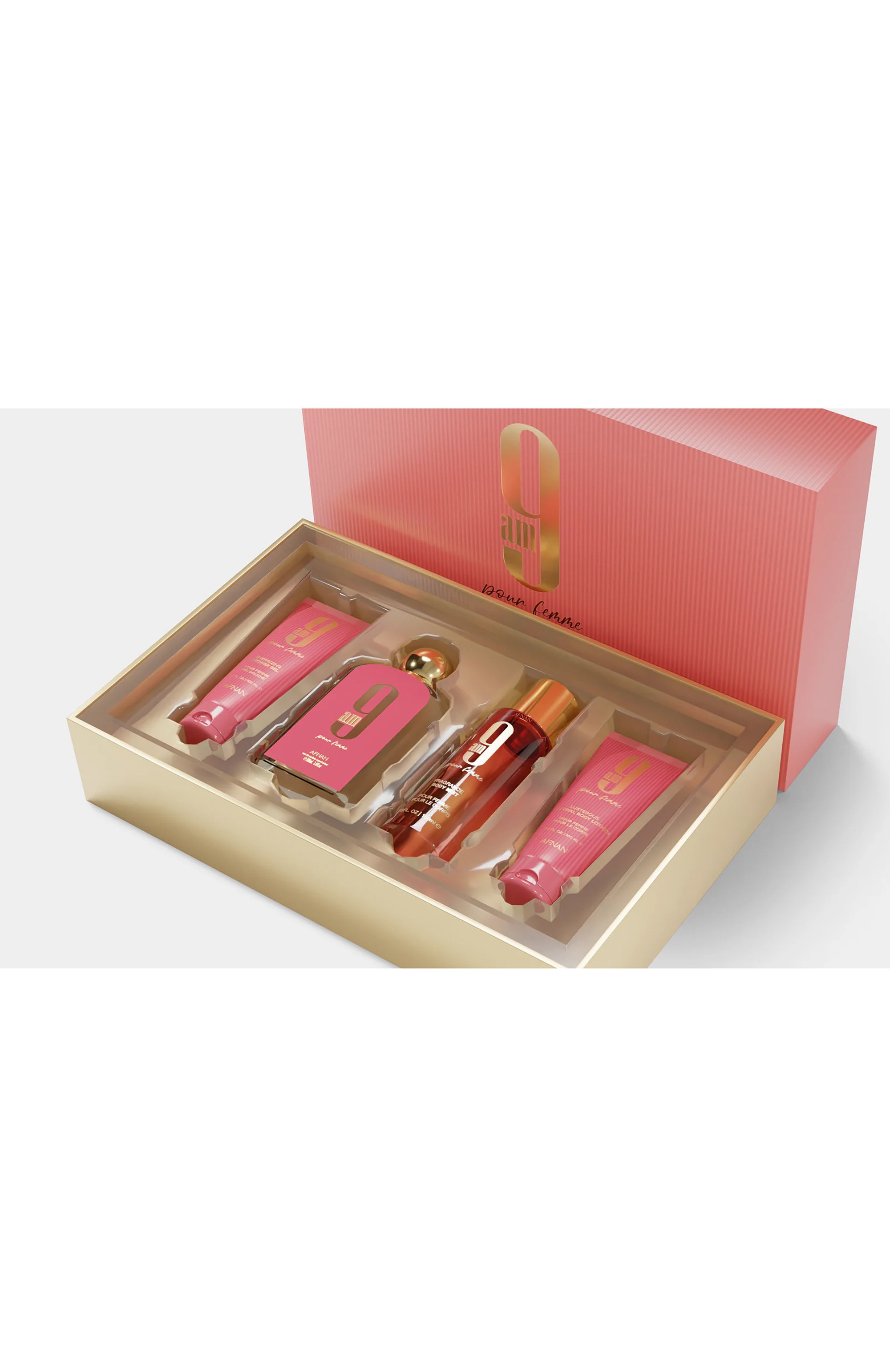 Набор 9 am pour femme pink (3x100+150ml) AFNAN, арт. 6290171074373, фото 3