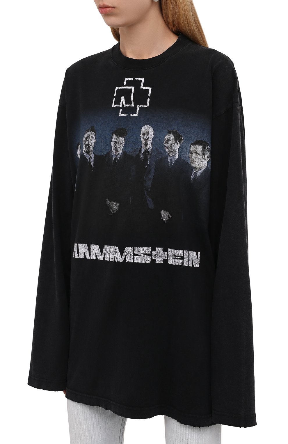 Хлопковый лонгслив balenciaga x rammstein BALENCIAGA, арт. 651796/TLV51, фото 6