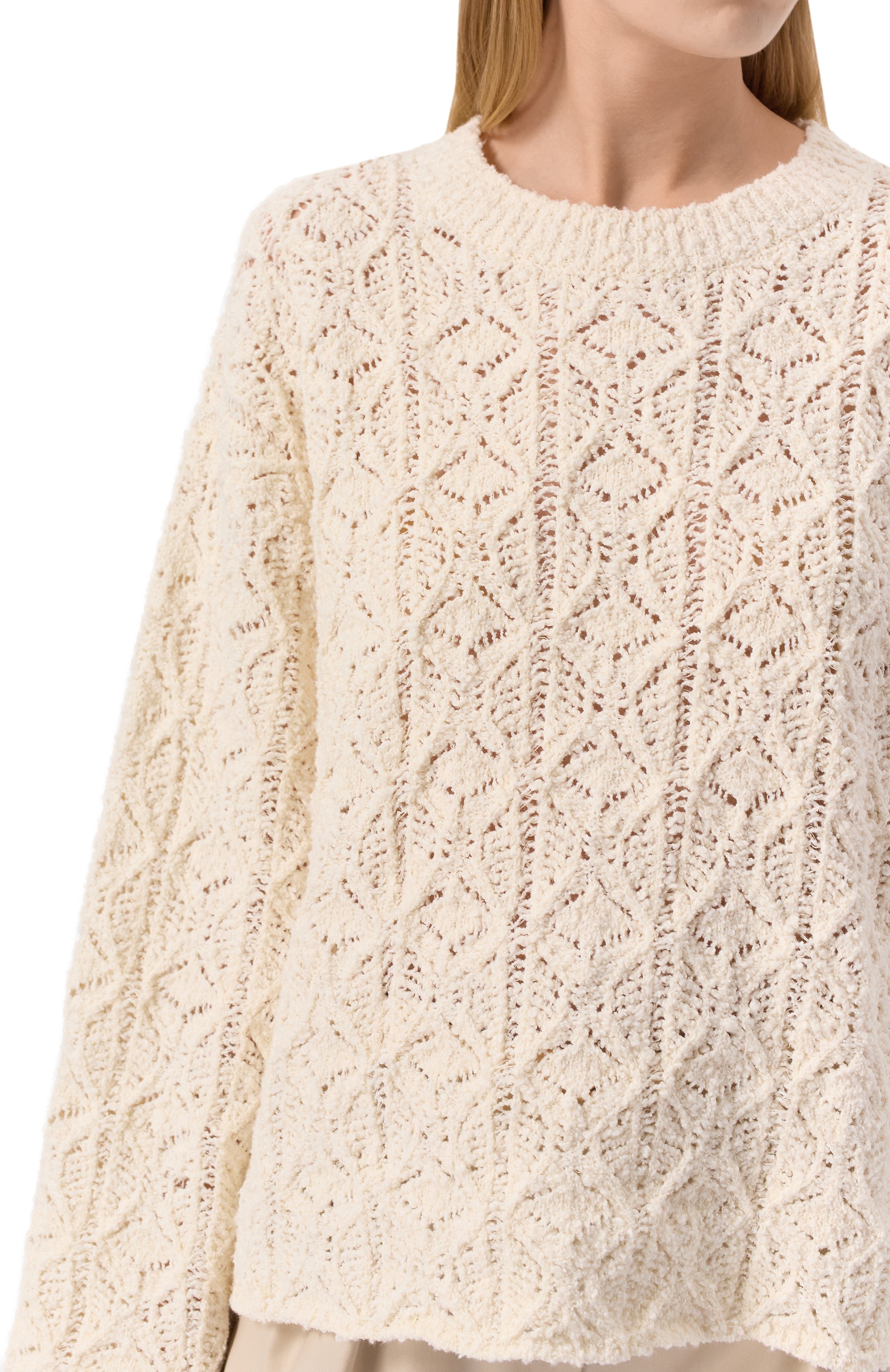 Свитер из хлопка и шелка LOULOU DE SAISON, арт. NIA, фото 5