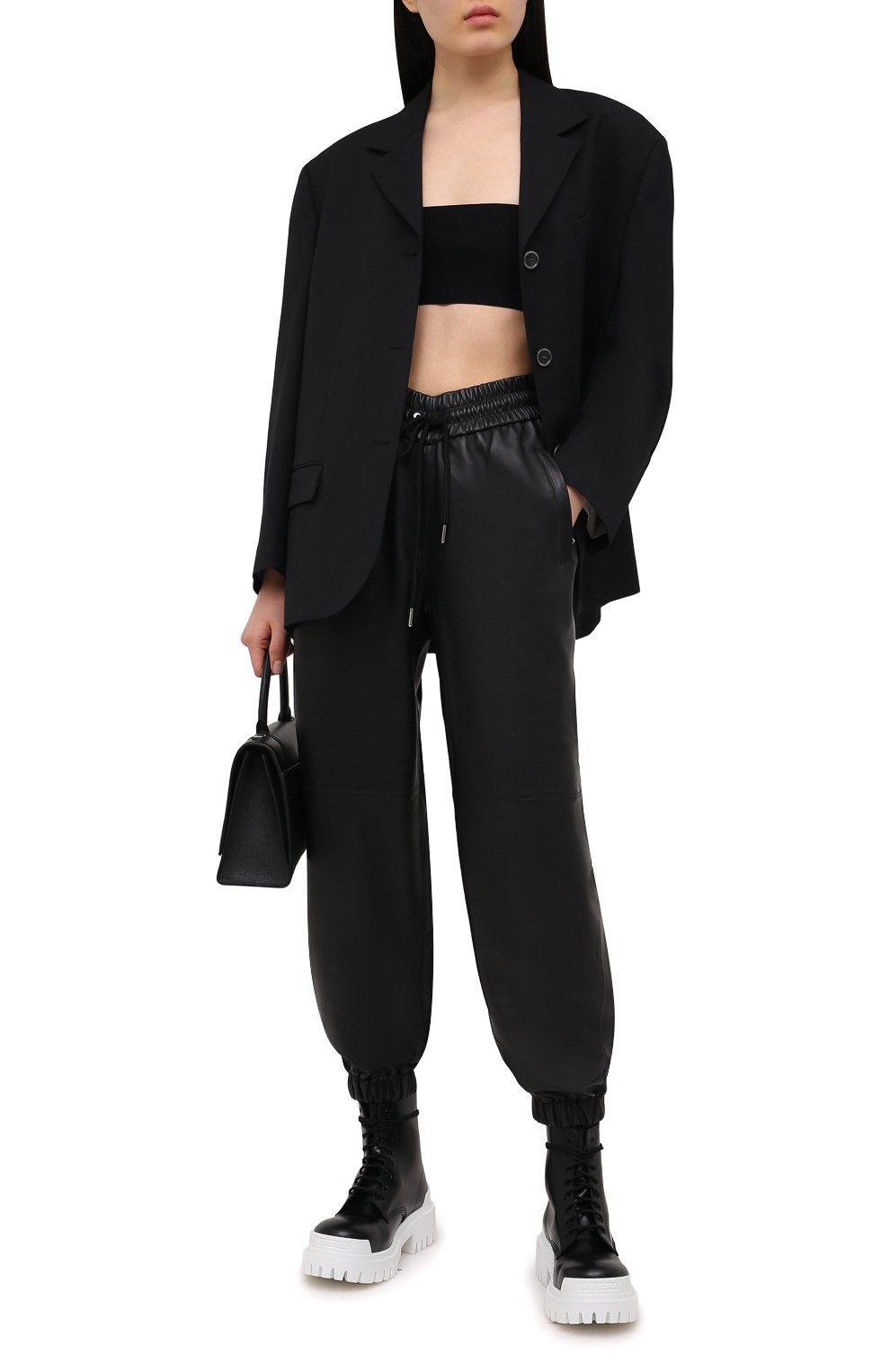 Кожаные джоггеры ALEXANDER WANG, арт. 1WC2214353, фото 2
