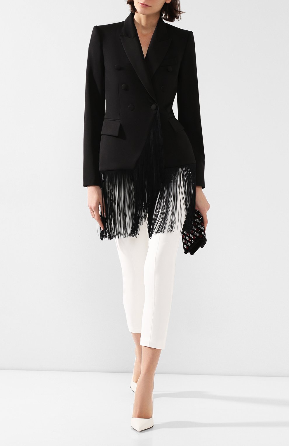 Шерстяной жакет STELLA MCCARTNEY черного цвета по цене 99500 руб., арт. 579262/SFB18, фото 2 Шерстяной жакет STELLA MCCARTNEY, арт. 579262/SFB18, фото 2