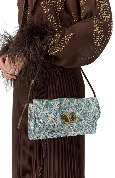 Сумка devain VALENTINO голубого цвета по цене 346500 руб., арт. 9W2B0T31/MQE, фото 2 Сумка devain VALENTINO, арт. 9W2B0T31/MQE, фото 2