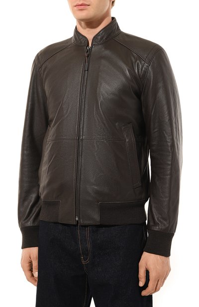 Кожаный бомбер WINDSOR, арт. B0RELL03-L/1300163, фото 3