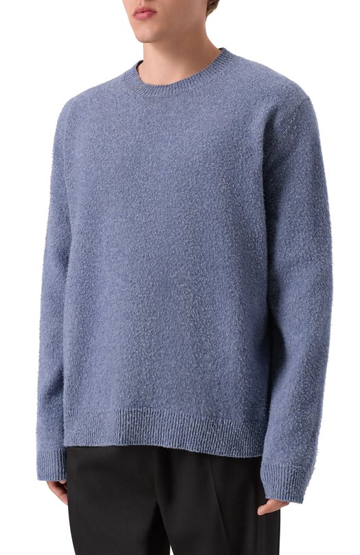 Джемпер из хлопка и шерсти Maison Margiela S50HL0033/M13108 Голубой  S50HL0033/M13108 Фото 3