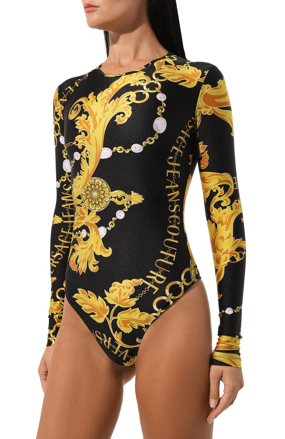 Боди VERSACE JEANS COUTURE разноцветного цвета по цене 24200 руб., арт. 75HAM221/JS203, фото 3 Боди VERSACE JEANS COUTURE, арт. 75HAM221/JS203, фото 3