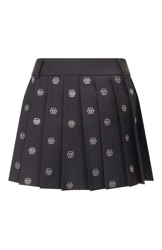 Плиссированная юбка Philipp Plein SAFC WRV0665 PTE022N Чёрный SAFC WRV0665 PTE022N