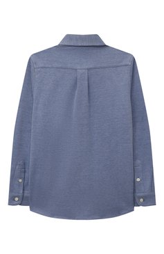 Детская хлопковая рубашка SCOTCH AND SODA синего цвета, арт. 171179-22-FWBM-D20 | Фото 2 (Рукава: Длинные; Материал внешний: Хлопок; Случай: Повседневный; Нос: Не проставлено; Региональные ограничения белый список (Axapta Mercury): Не проставлено)