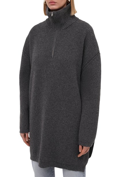 Шерстяной свитер ERIKA CAVALLINI серого цвета по цене 37200 руб., арт. W1/P/P1WB02, фото 3 Шерстяной свитер ERIKA CAVALLINI, арт. W1/P/P1WB02, фото 3