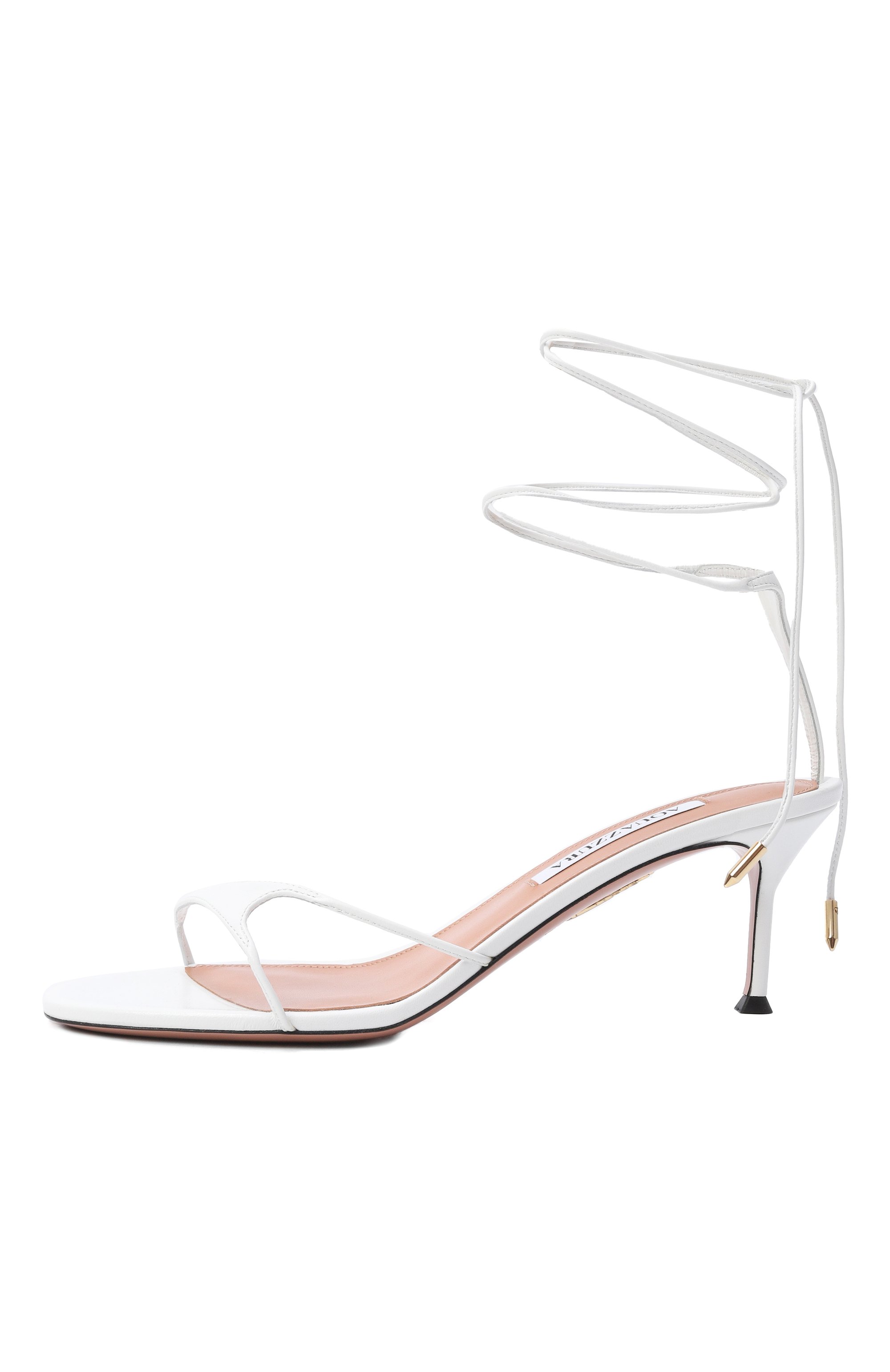 Кожаные босоножки bikini 65 AQUAZZURA, арт. BKNMIDS1-NAP-0PW, фото 4