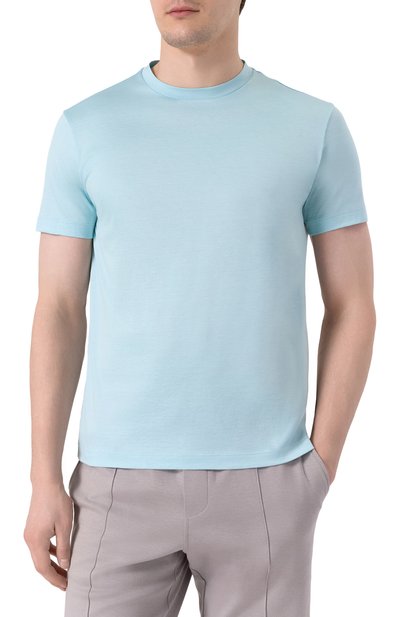 Футболка из шелка и хлопка GIORGIO ARMANI, арт. 3KSM77/SJZHZ, фото 3