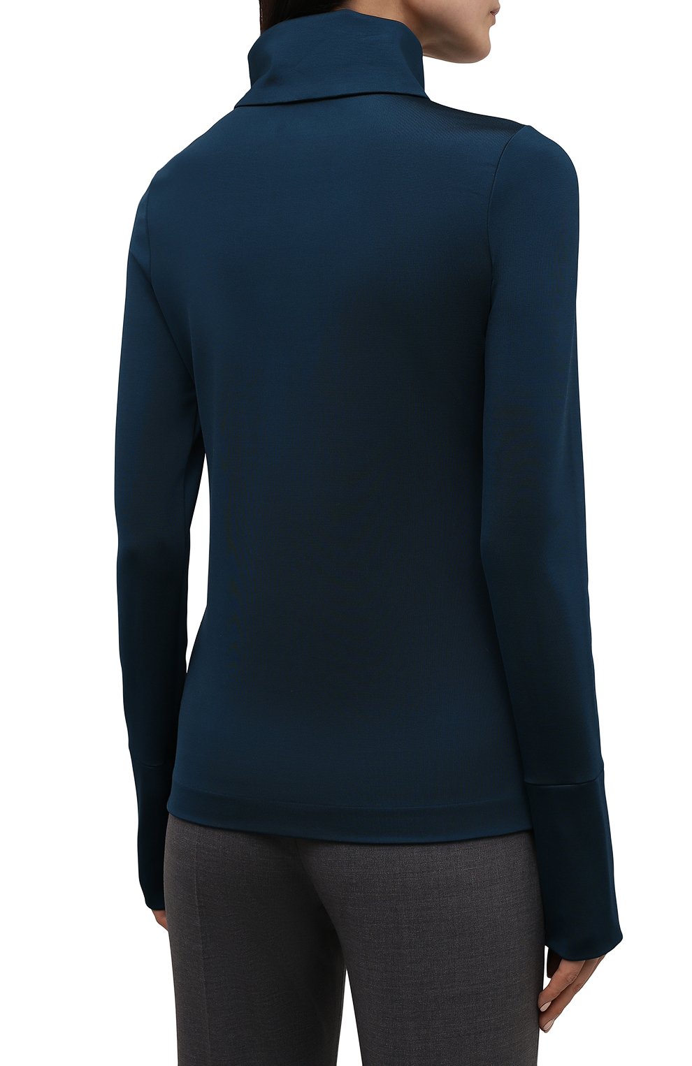 Топ из вискозы JIL SANDER зеленого цвета по цене 59950 руб., арт. JSCT705010-WT397908, фото 4 Топ из вискозы JIL SANDER, арт. JSCT705010-WT397908, фото 4