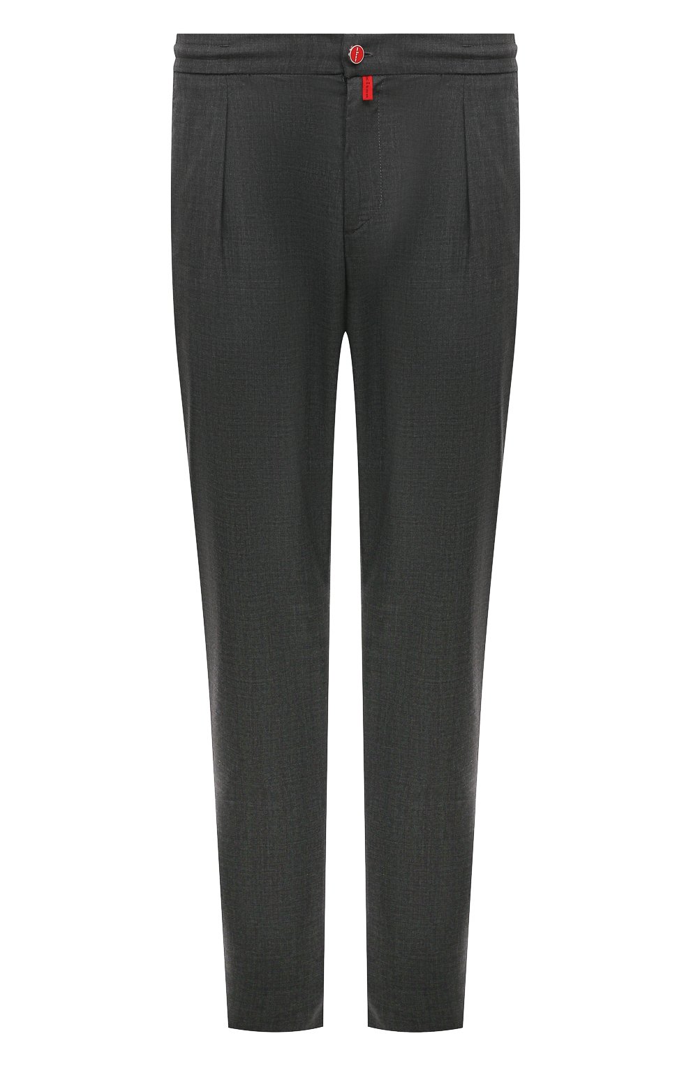Шерстяные брюки KITON темно-серого цвета по цене 140500 руб., арт. UP1LACJ0752B, фото 1 Шерстяные брюки KITON, арт. UP1LACJ0752B, фото 1