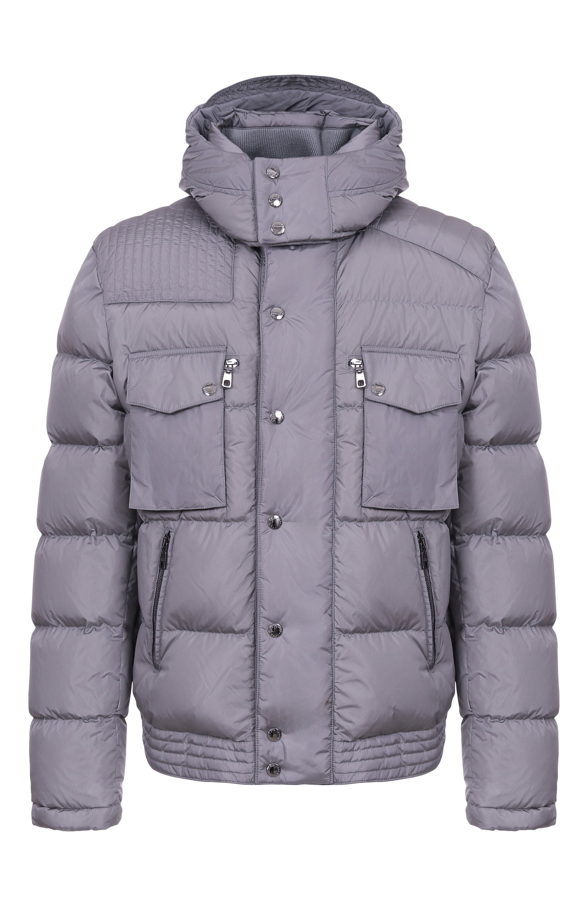 Пуховик DOLCE & GABBANA серого цвета по цене 343500 руб., арт. G9BRXT/FUS22, фото 1 Пуховик DOLCE & GABBANA, арт. G9BRXT/FUS22, фото 1