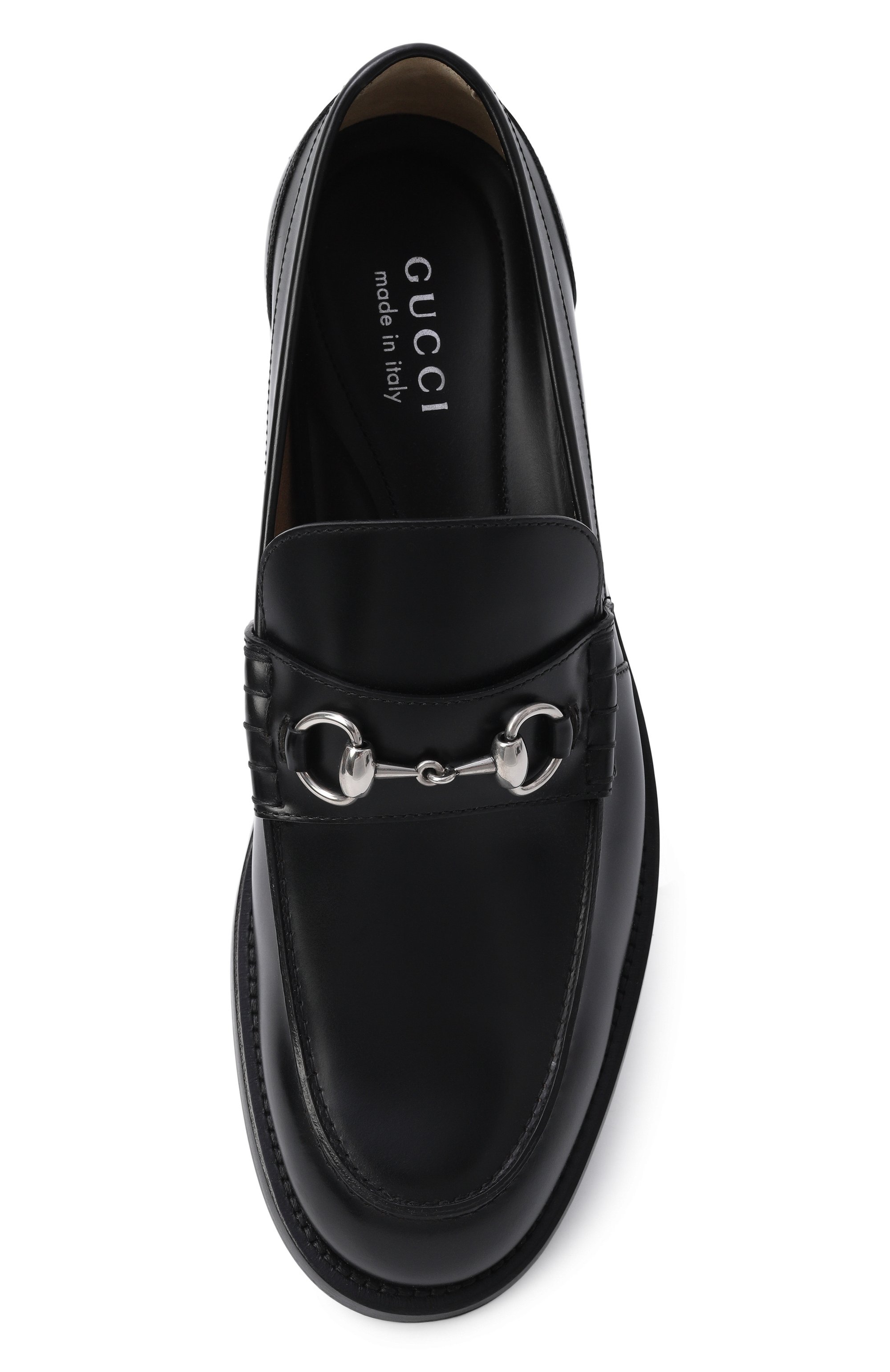 Кожаные лоферы GUCCI, арт. 851398/AAFAR, фото 5