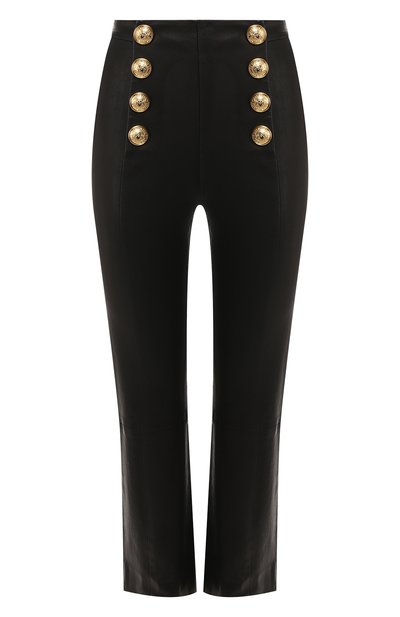 Женские кожаные брюки BALMAIN, арт. RF15710/L055