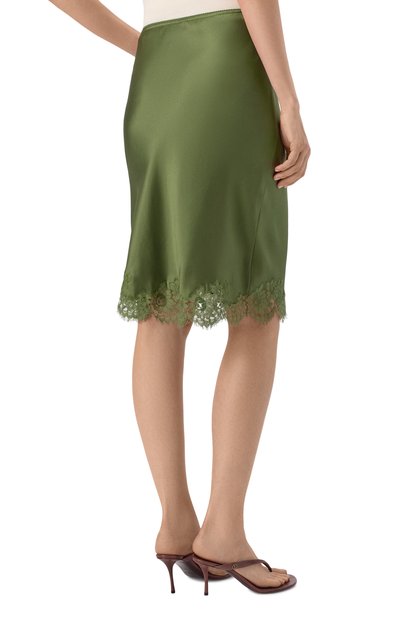 Атласная юбка SAINT LAURENT, арт. 863693/Y7G27, фото 4