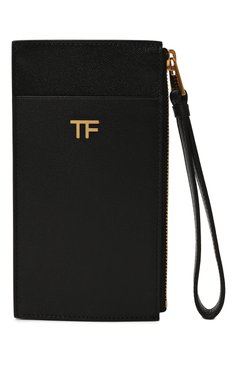 Женский кожаный футляр для кредитных карт TOM FORD черного цвета, арт. S0336T/LG0005 | Фото 1 (Нос: Не проставлено; Материал сплава: Проставлено; Материал: Натуральная кожа)