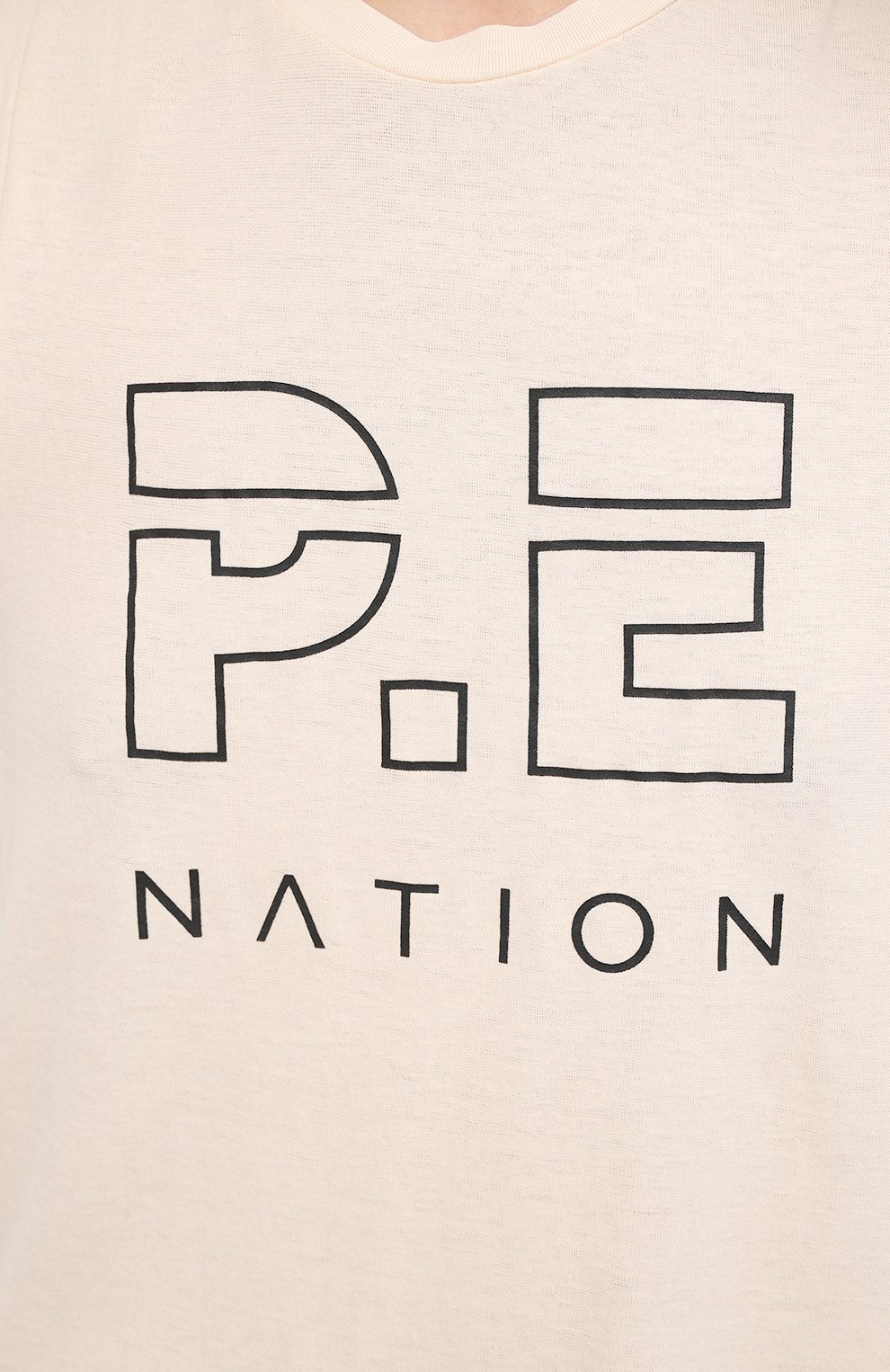Хлопковая майка P.E. NATION бежевого цвета по цене 9950 руб., арт. 20PE4W036, фото 5 Хлопковая майка P.E. NATION, арт. 20PE4W036, фото 5