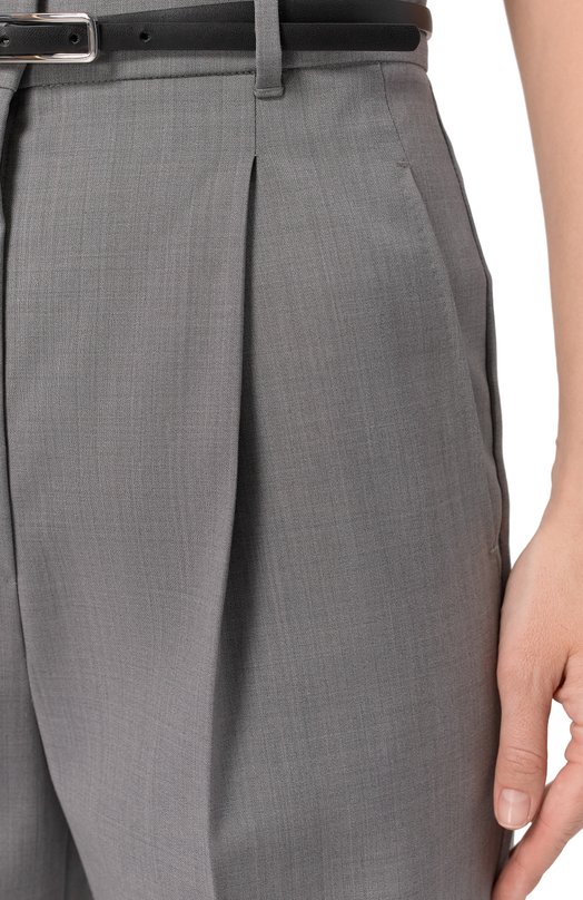 Шерстяные брюки Max Mara Studio ANF0RA Серый  ANF0RA Фото 5