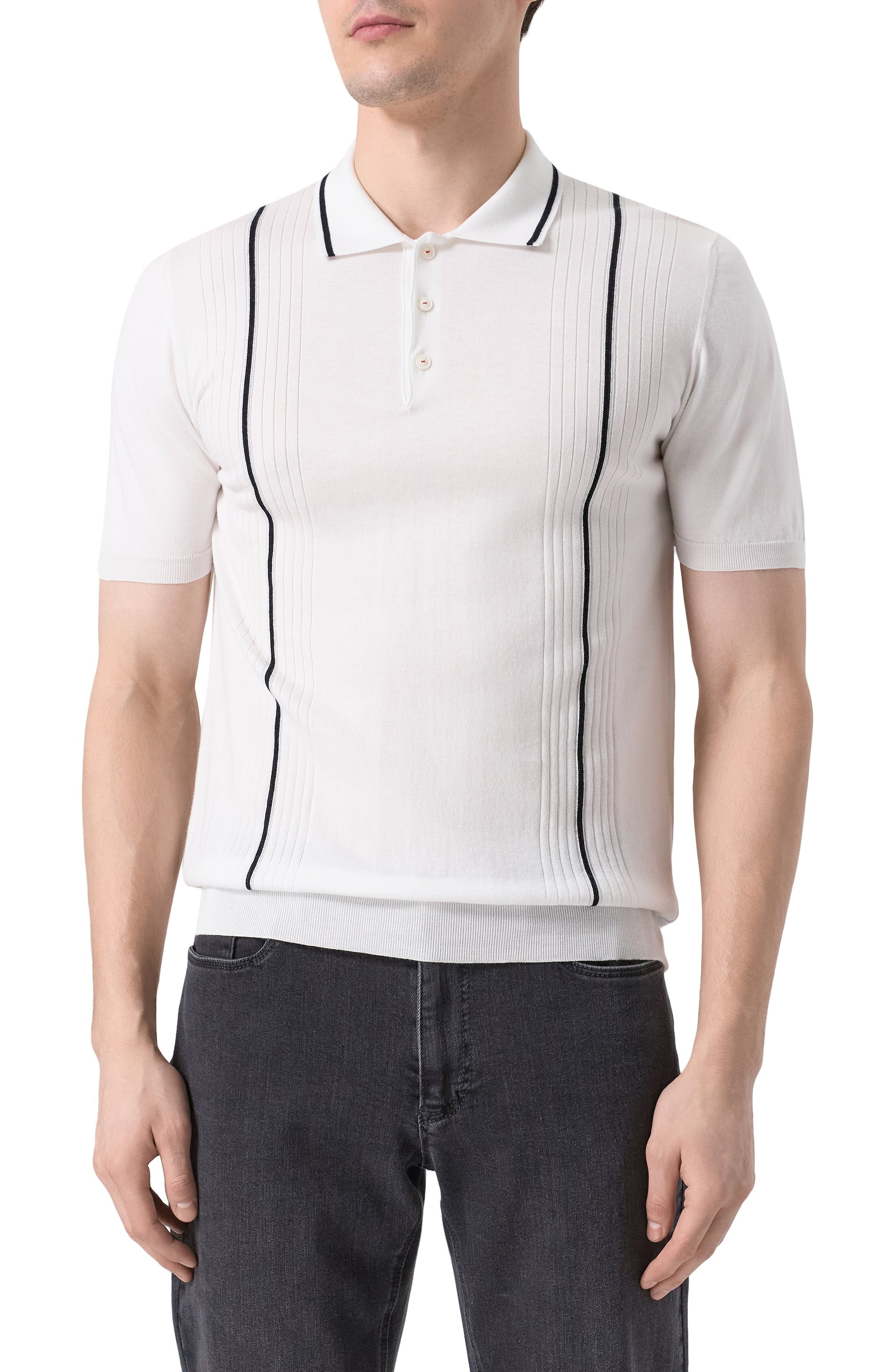 Хлопковое поло KITON, арт. UMK0715V110A, фото 3