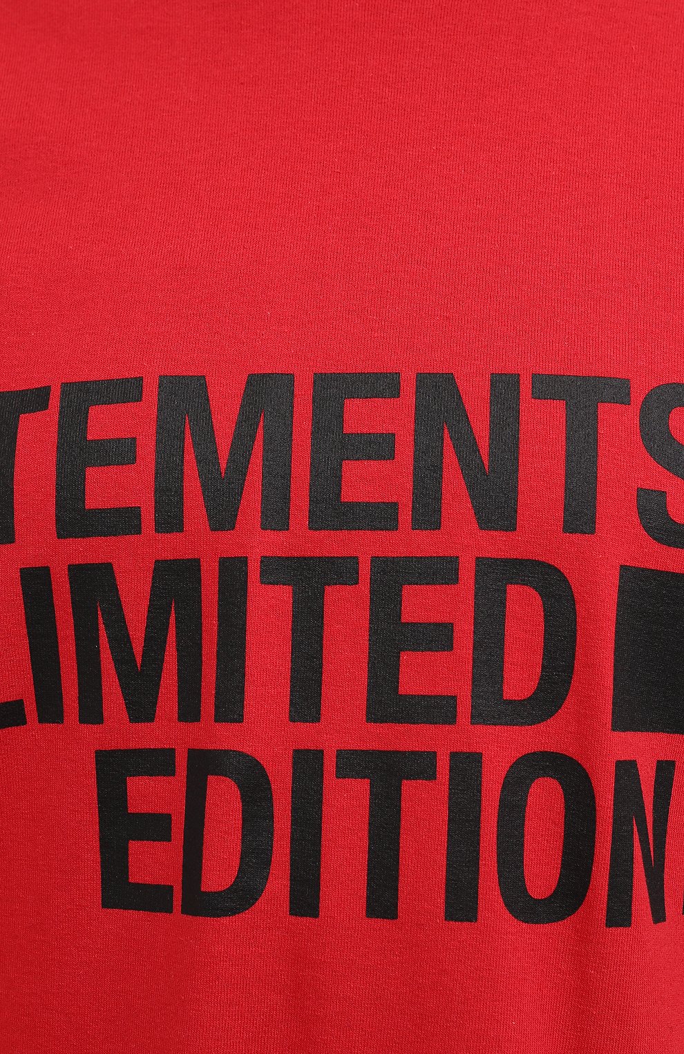 Хлопковая футболка VETEMENTS кораллового цвета по цене 47450 руб., арт. UE51TR810R 1611/W, фото 5 Хлопковая футболка VETEMENTS, арт. UE51TR810R 1611/W, фото 5