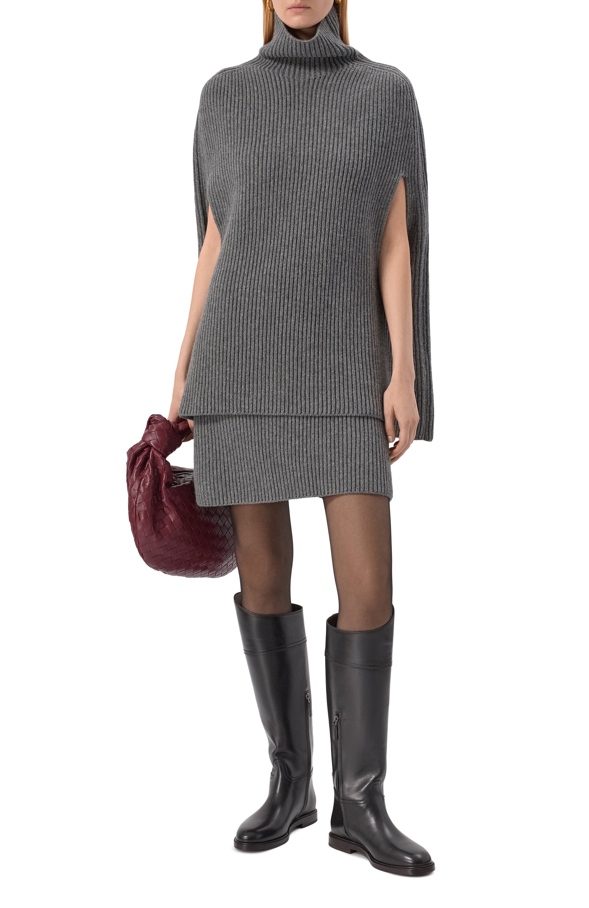 Шерстяное пончо JIL SANDER, арт. J02ZZ0146/J14511, фото 2