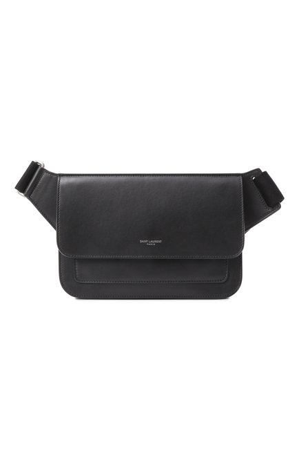 Мужская поясная сумка SAINT LAURENT черного цвета, арт. 823179/AAEMZ | Фото 1 (Материал сплава: Проставлено; Размер: small; Драгоценные камни: Проставлено; Материал: Натуральная кожа; Ремень/цепочка: На ремешке)