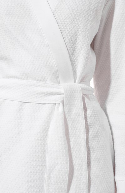 Хлопковый халат HANRO белого цвета по цене 29810 руб., арт. 077303., фото 5 Хлопковый халат HANRO, арт. 077303., фото 5