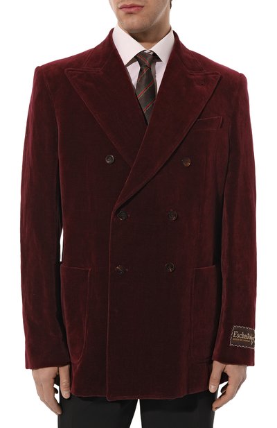 Пиджак из хлопка и льна GUCCI, арт. 661279 Z328H, фото 3