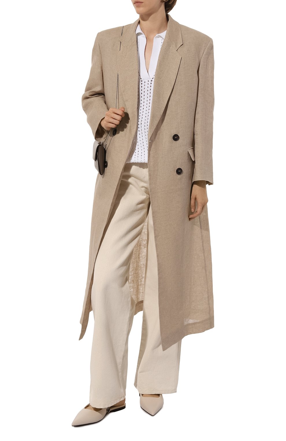 Льняное пальто BRUNELLO CUCINELLI, арт. MH5589705, фото 2