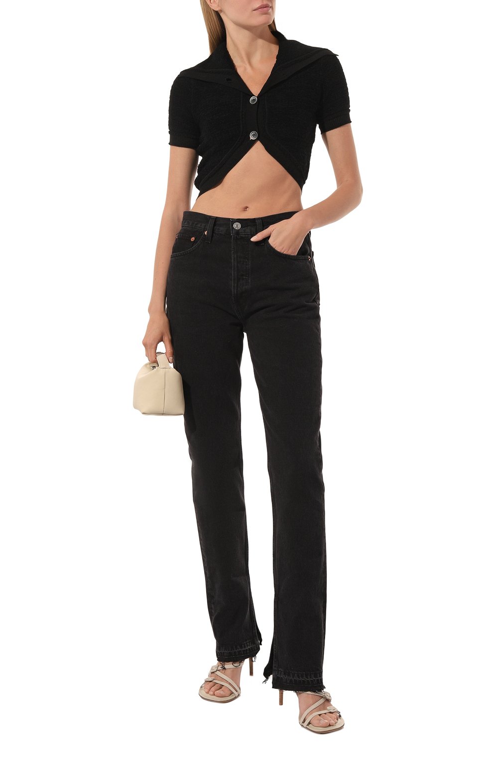 Кардиган JACQUEMUS черного цвета по цене 49950 руб., арт. 22H223KN055/2154BLACK, фото 2 Кардиган JACQUEMUS, арт. 22H223KN055/2154BLACK, фото 2