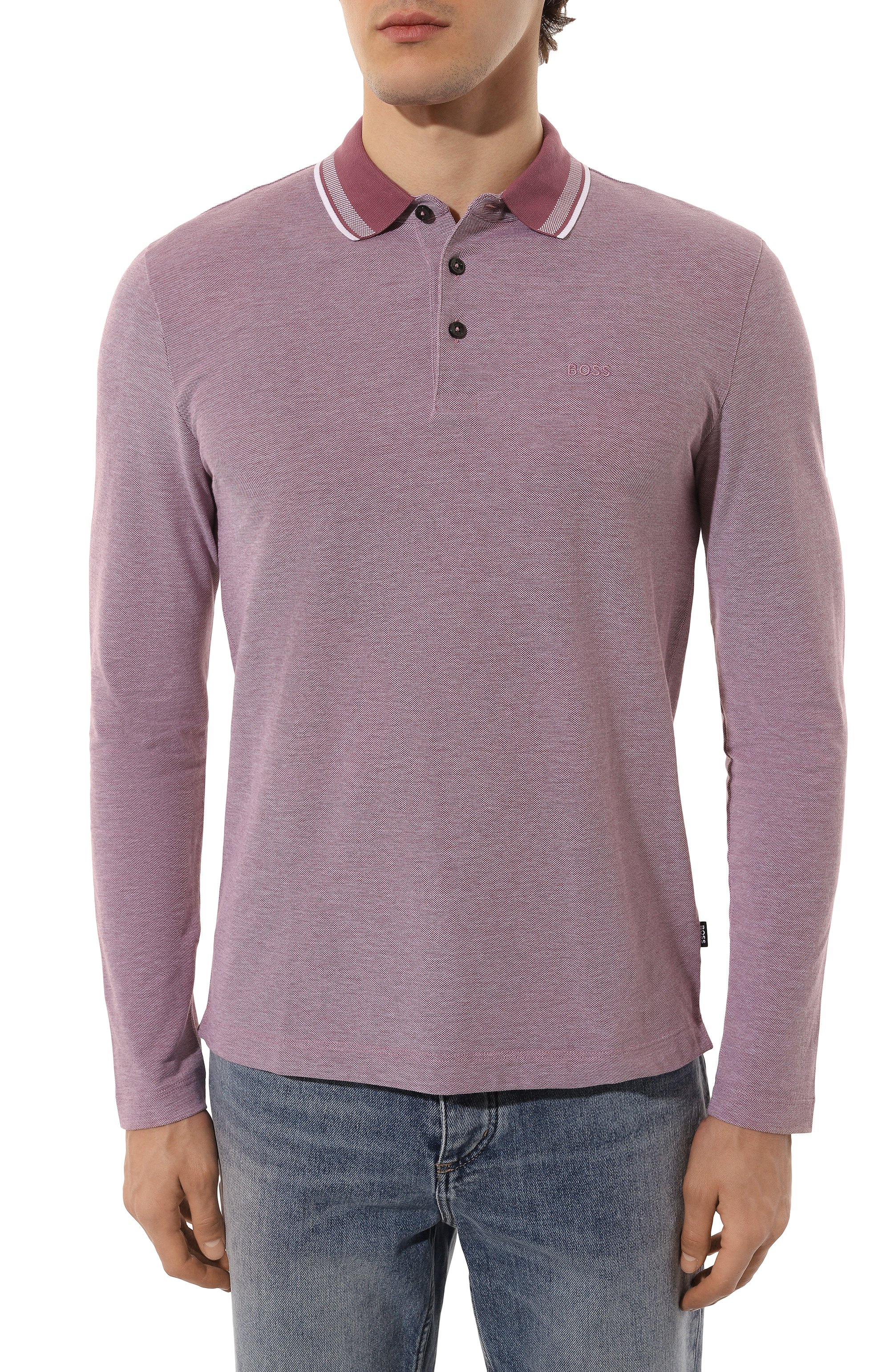 Хлопковое поло BOSS, арт. 50531352, фото 3