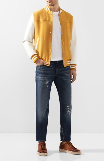 Кожаные кеды SANTONI, арт. MBGL21066SP0MFG0M35, фото 2