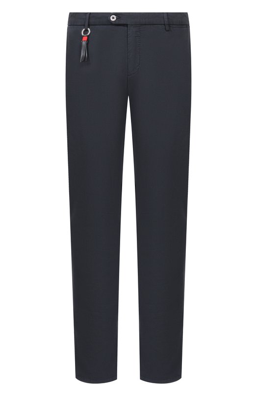 Брюки из хлопка и шелка Marco Pescarolo SLIM80/5300 Чёрный SLIM80/5300