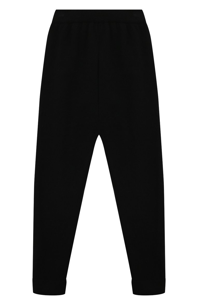 Детская комплект из пуловера и брюк WOOL AND COTTON черного цвета, арт. KRUFP-003 | Фото 5 (Драгоценные камни: Проставлено; Рукава: Длинные; Материал внешний: Шерсть; Материал сплава: Проставлено; Девочки Кросс-КТ: Костюмы-спорт; Ростовка одежда: 6 лет | 116 см)
