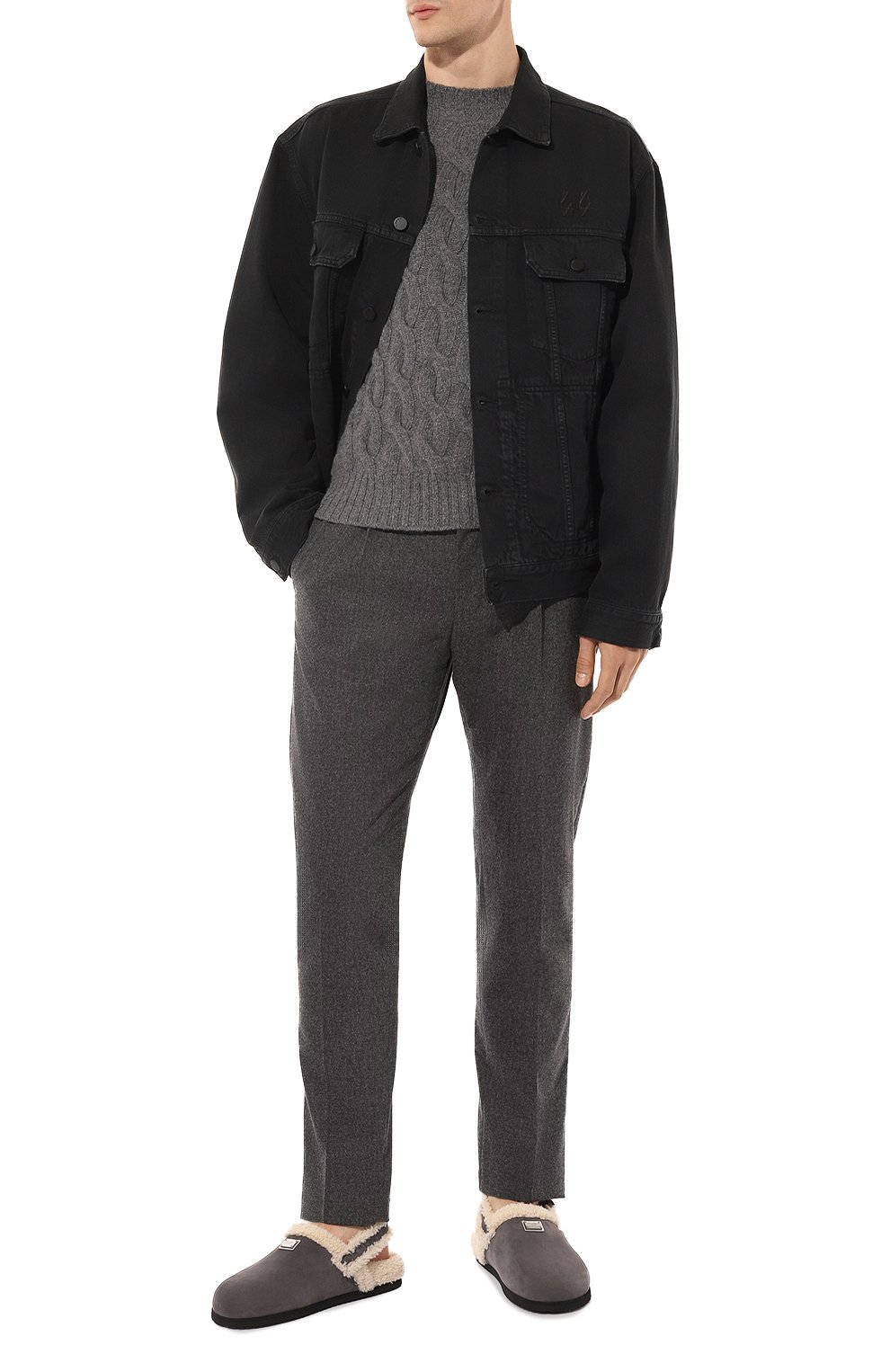 Замшевые сабо DOLCE & GABBANA, арт. A80403/A0081, фото 2