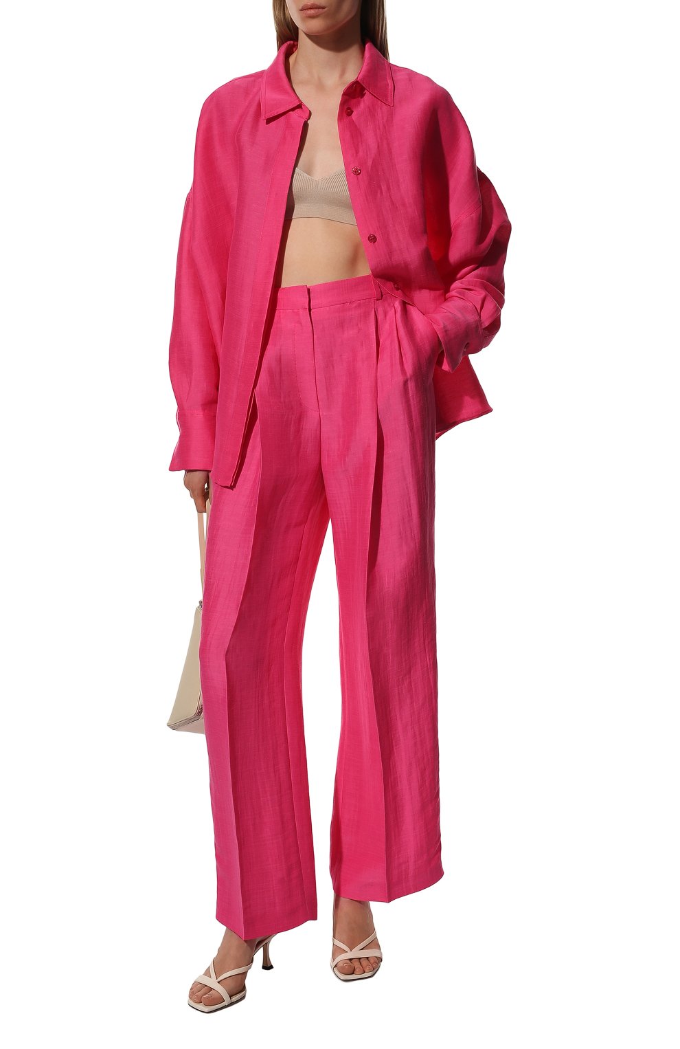 Брюки изо льна и вискозы BOSS, арт. 50469251, фото 2