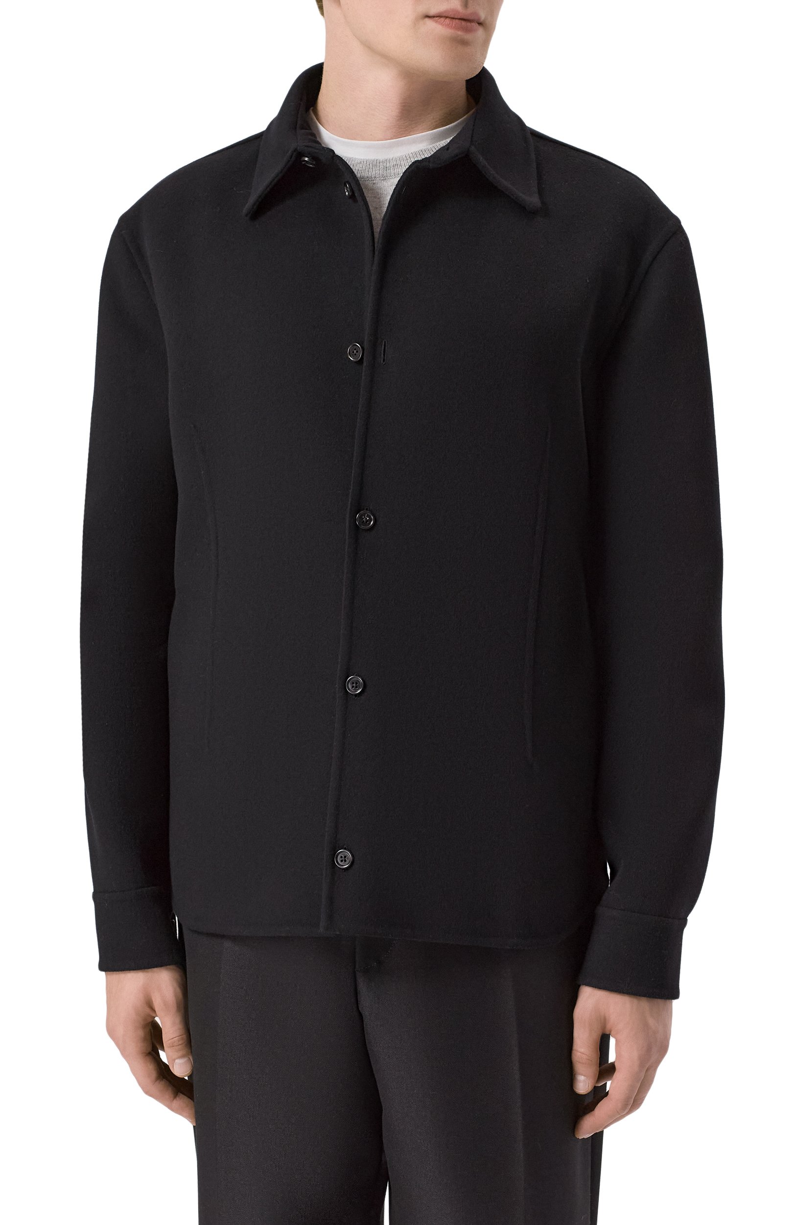 Шерстяная куртка-рубашка JIL SANDER, арт. J22SW0175/J40035, фото 3