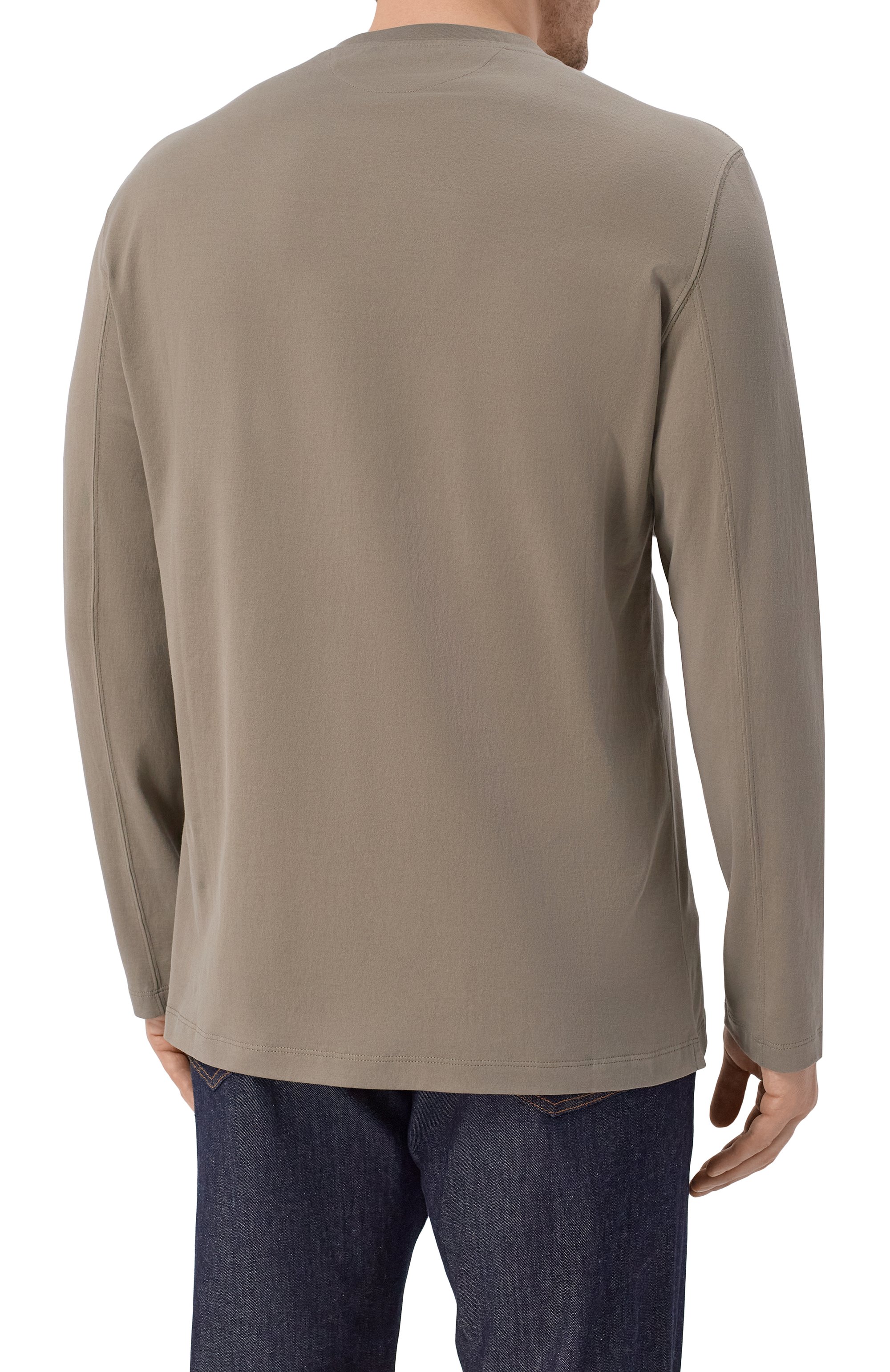 Хлопковый лонгслив BRUNELLO CUCINELLI, арт. M0B137407, фото 4