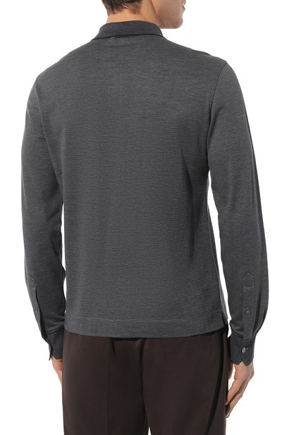 Поло из хлопка и шелка ZEGNA, арт. UC381A6/C748, фото 4