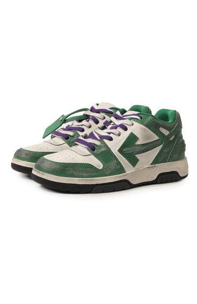 Кожаные кеды out of office OFF-WHITE, арт. OMIA189F22LEA0110155, фото 1