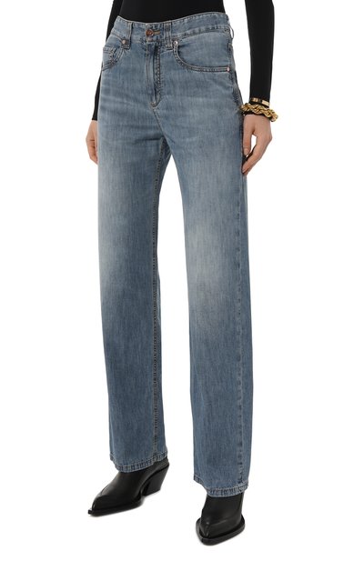 Джинсы BRUNELLO CUCINELLI синего цвета по цене 111500 руб., арт. MH192B1294, фото 3 Джинсы BRUNELLO CUCINELLI, арт. MH192B1294, фото 3