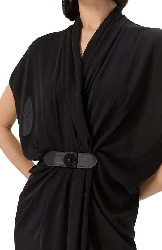 Шелковое платье Giorgio Armani GW001581/TE10814 Чёрный  GW001581/TE10814 Фото 5