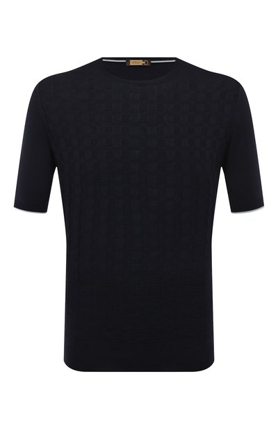 Мужской джемпер из хлопка и шелка ZILLI, арт. MBX-RN140-LICH1/MC01