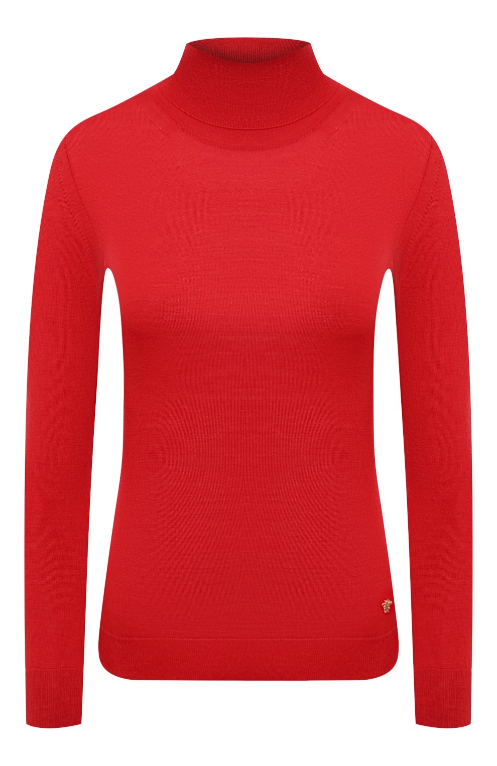 Шерстяная водолазка VERSACE красного цвета по цене 63500 руб., арт. A87619/A235892, фото 1 Шерстяная водолазка VERSACE, арт. A87619/A235892, фото 1